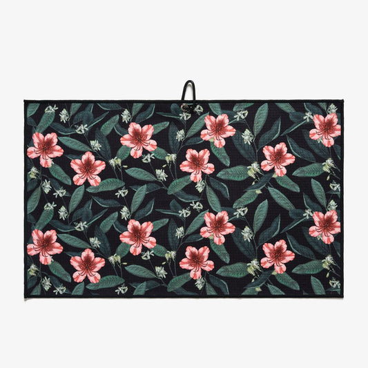Golf towel with azalea print