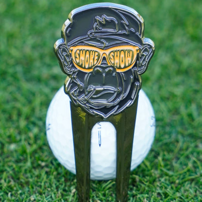golf pitch mark repairer in black